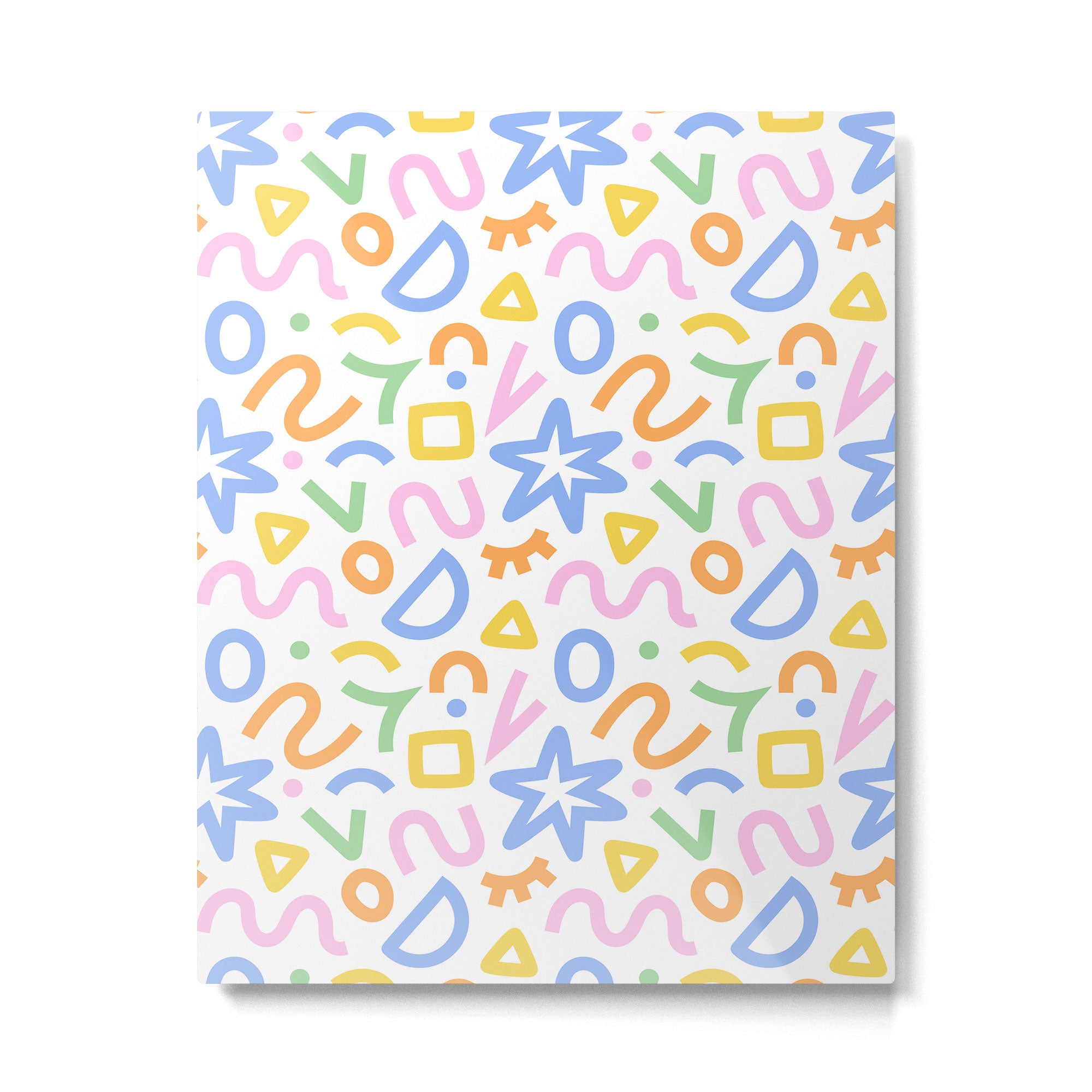 Colorful fun doodle art pattern Metal Print Gallery Image 6