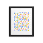 Colorful fun doodle art pattern Framed Art Print Gallery Image 6