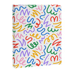 Colorful fun line doodle art pattern Canvas Print Gallery Image 8