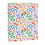 Colorful fun line doodle art pattern Canvas Print Gallery Image 8