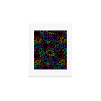 Colorful fun star doodle pattern Art Print Gallery Image 1