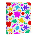 Colorful fun star doodle pattern Canvas Print Gallery Image 8