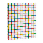 Colorful geometric square mosaic grid pattern Canvas Print Gallery Image 8