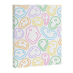 Colorful happy smiling face cartoon pattern Canvas Print Gallery Image 8