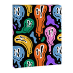Colorful melted happy face pattern Canvas Print Gallery Image 8