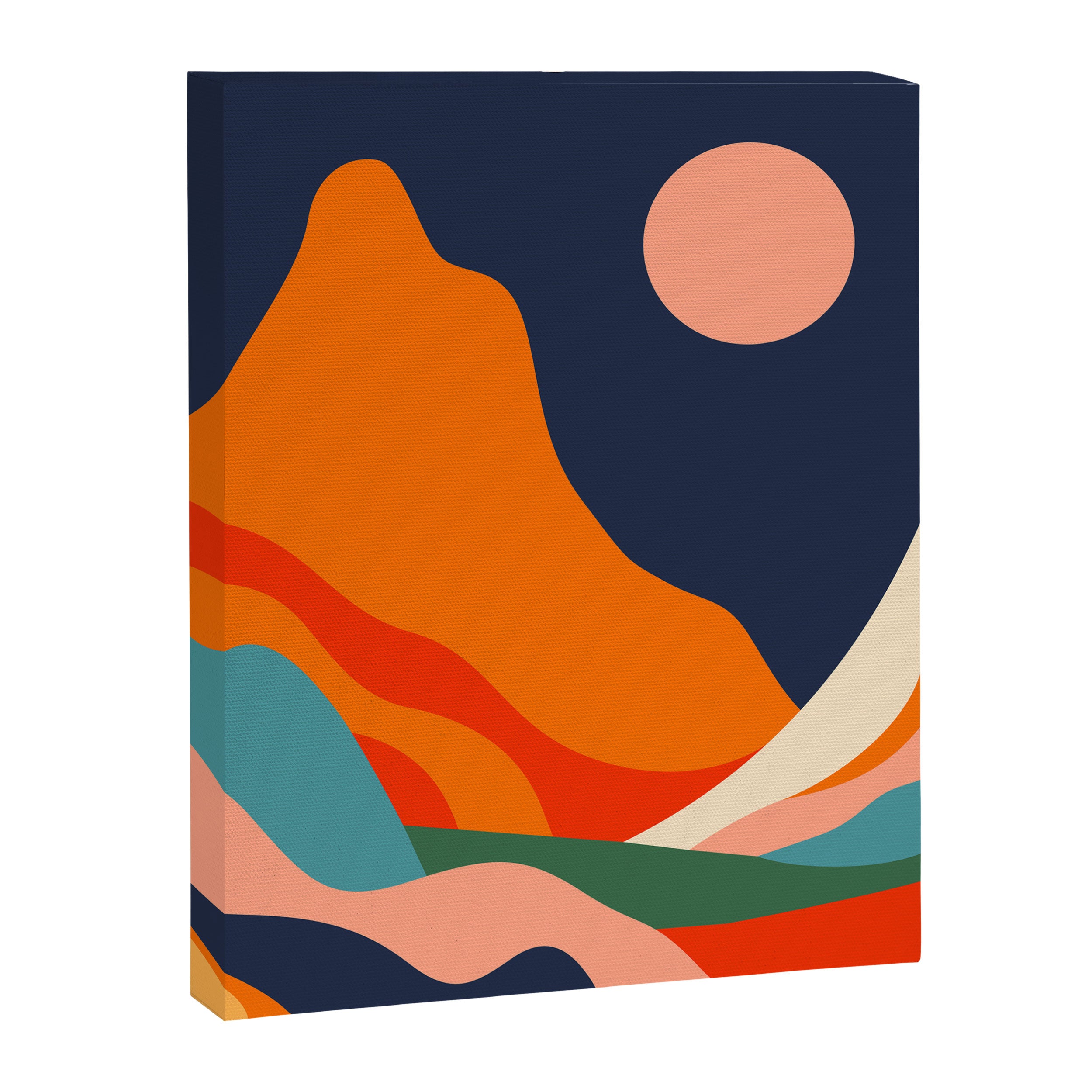 Colorful mountain nature landscape art Canvas Print Gallery Image 6