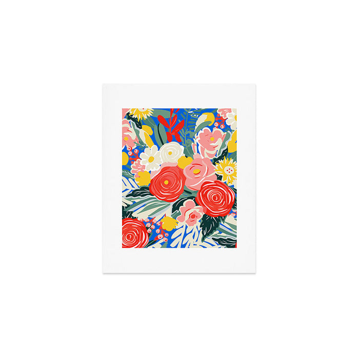 Colorful nature flower art pattern Art Print Gallery Image 1