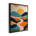 Colorful nature mountain landscape art Framed Canvas Print Gallery Image 2