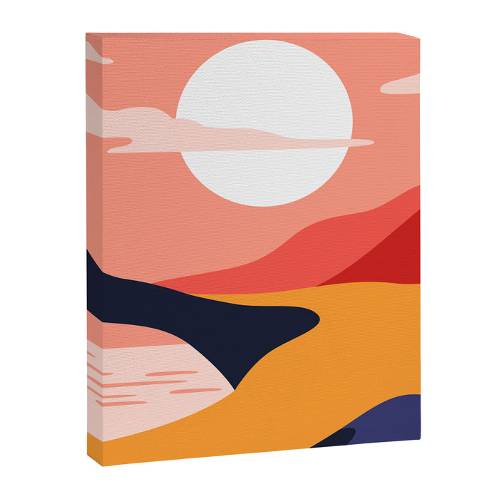 Colorful nature mountain landscape art Canvas Print Gallery Image 1