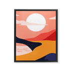 Colorful nature mountain landscape art Framed Canvas Print Gallery Image 8