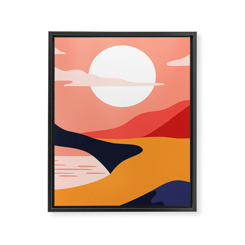 Colorful nature mountain landscape art Framed Canvas Print Gallery Image 8