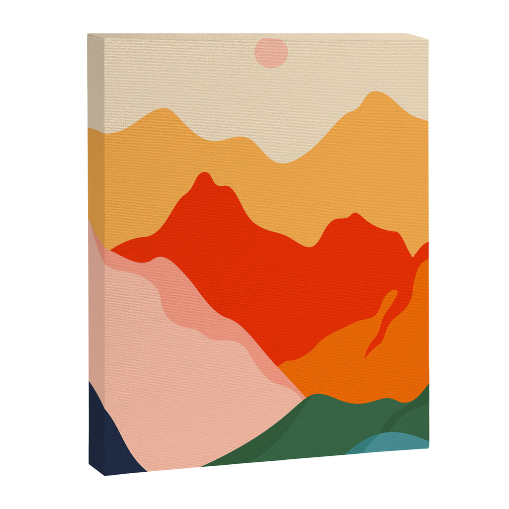 Colorful nature mountain landscape art Canvas Print Gallery Image 6