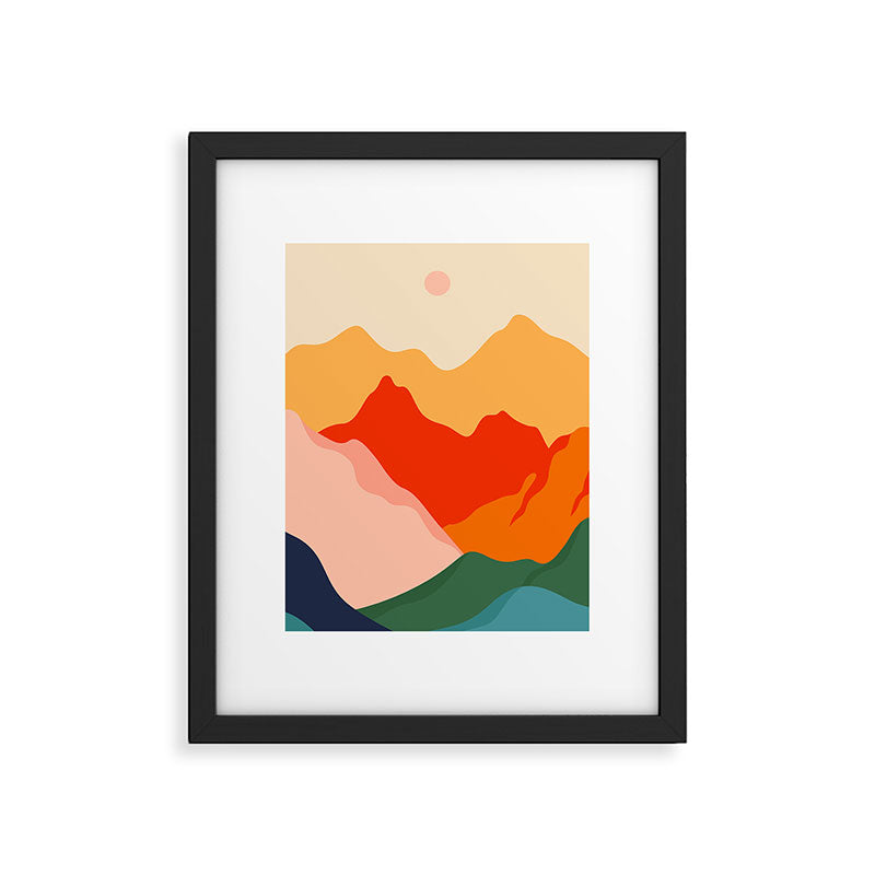 Colorful nature mountain landscape art Framed Art Print Gallery Image 5