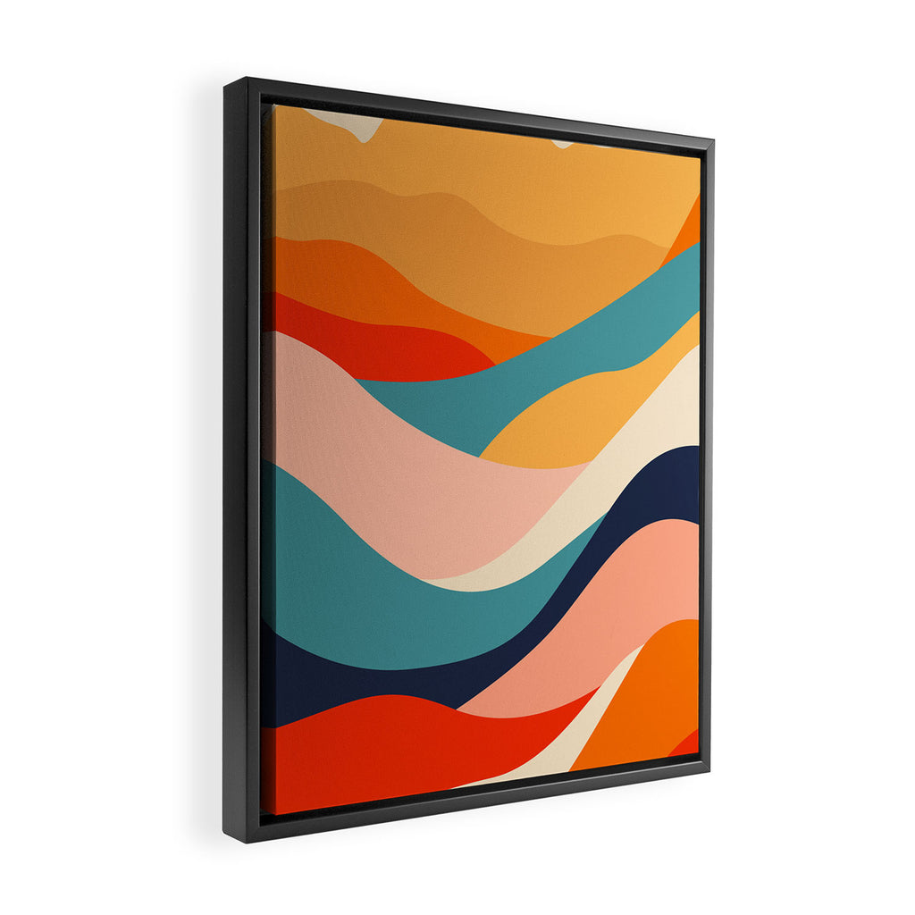 Colorful nature mountain landscape art Framed Canvas Print Gallery Image 2