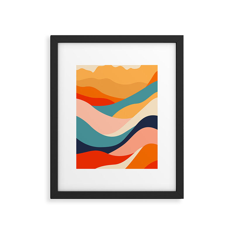 Colorful nature mountain landscape art Framed Art Print Gallery Image 5