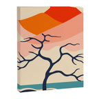 Colorful nature mountain tree landscape Canvas Print Gallery Image 6