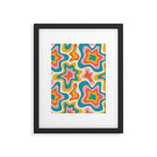 Colorful psychedelic hippie tie dye art pattern Framed Art Print Gallery Image 6