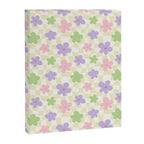 Colorful retro flower checkered pattern Canvas Print Gallery Image 8