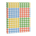 Colorful square gingham grid patchwork print Canvas Print Gallery Image 8