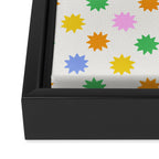 Colorful star shpe cartoon pattern Framed Canvas Print Gallery Image 3