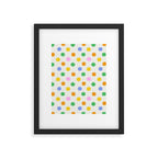 Colorful star shpe cartoon pattern Framed Art Print Gallery Image 6
