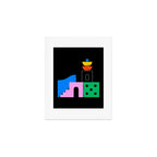 Colorful trendy geometric art illustration Art Print Gallery Image 1