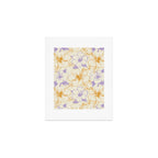 Colorful tropical hibiscus flower art pattern Art Print Gallery Image 1