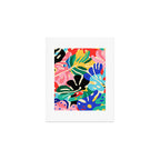 Colorful tropical plant leaves art pattern Art Print Gallery Image 1