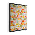 Colorful tropical summer mosaic tile art Framed Canvas Print Gallery Image 2