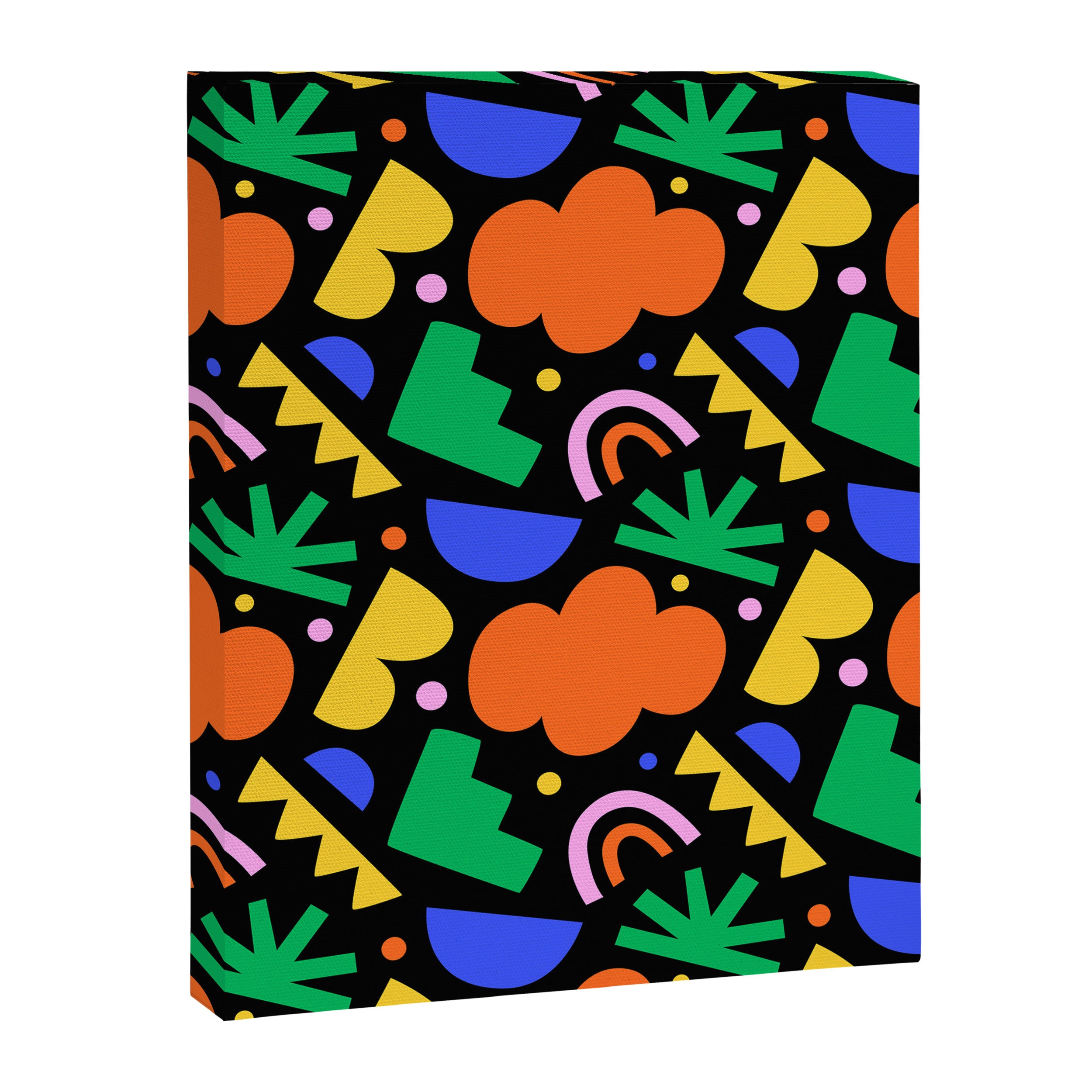 Creative colorful organic shape art pattern Canvas Print Gallery Image 8