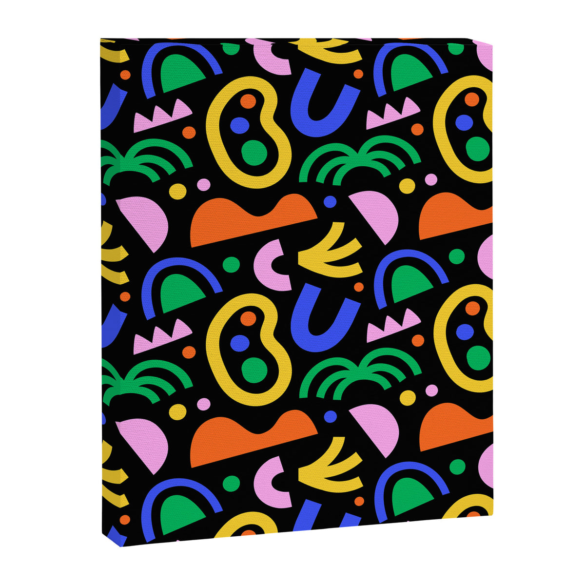 Creative colorful organic shape art pattern Canvas Print Gallery Image 8