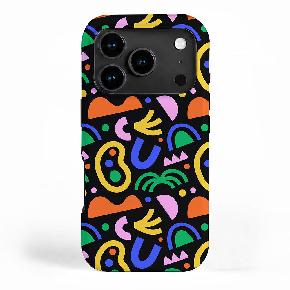 Creative colorful organic shape art pattern iPhone Case Gallery Image 1