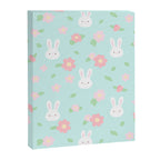 Cute rabbit bunny animal with spring flowers Canvas Print Gallery Image 8