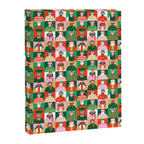 Diverse festive christmas people pattern Canvas Print Gallery Image 8