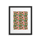 Diverse festive christmas people pattern Framed Art Print Gallery Image 6