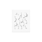 Diverse people paper cut crowd pattern Art Print Gallery Image 1