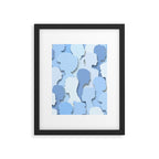 Diverse people paper cut crowd pattern Framed Art Print Gallery Image 6