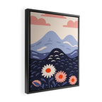 Flower mountain nature landscape art	 Framed Canvas Print Gallery Image 2