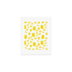 Fresh lemonade fruit drink cartoon pattern Art Print Gallery Image 1