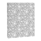 Fun black and white cartoon doodle art pattern Canvas Print Gallery Image 8