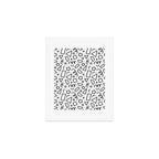Fun black and white doodle shape  pattern Art Print Gallery Image 1