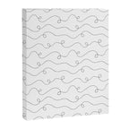 Fun black and white line doodle art pattern Canvas Print Gallery Image 8