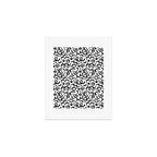 Fun black line doodle art pattern Art Print Gallery Image 1