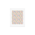 Fun colorful abstract organic shape art pattern Art Print Gallery Image 1