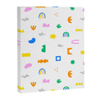 Fun colorful abstract summer shape pattern Canvas Print Gallery Image 8