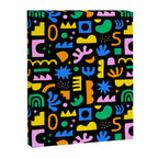 Fun colorful abstract summer shape pattern Canvas Print Gallery Image 8