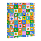 Fun colorful back to school mosaic pattern Canvas Print Gallery Image 8