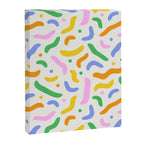 Fun colorful line doodle art pattern Canvas Print Gallery Image 8