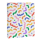 Fun colorful line doodle art pattern Canvas Print Gallery Image 8