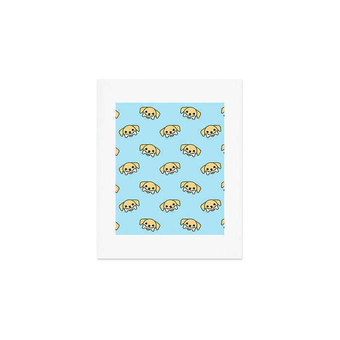 Fun dog pet cartoon pattern Art Print Gallery Image 1